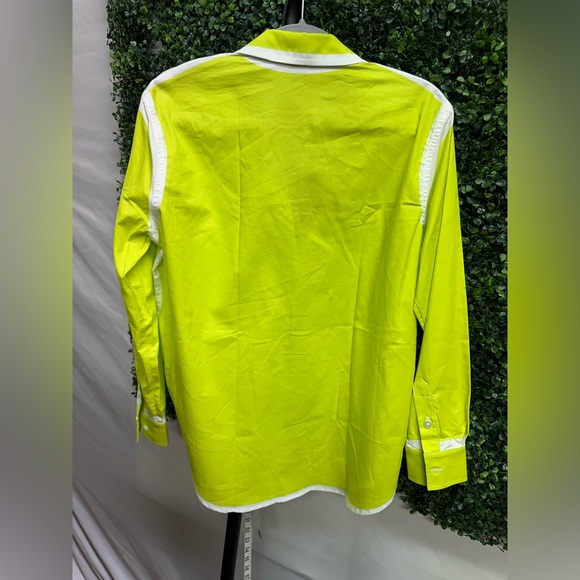 (A74) NWT The Knit | Zoe Button down In Lime - Picture 9 of 10